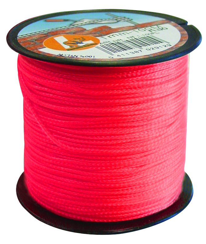 corde de maçon nylon 100m/1mm rouge Ledent