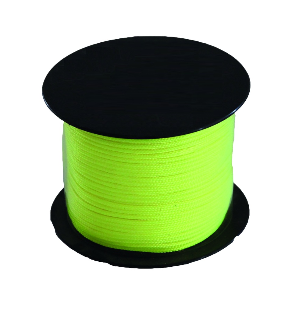 corde nylon tressée 50m/2.5mm fluo Ledent