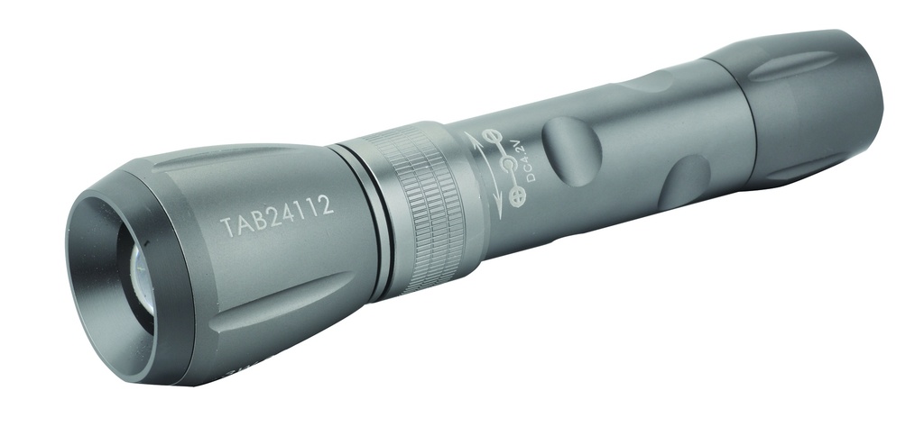 TAB 24112 lampe de poche 3W LED rech. alu