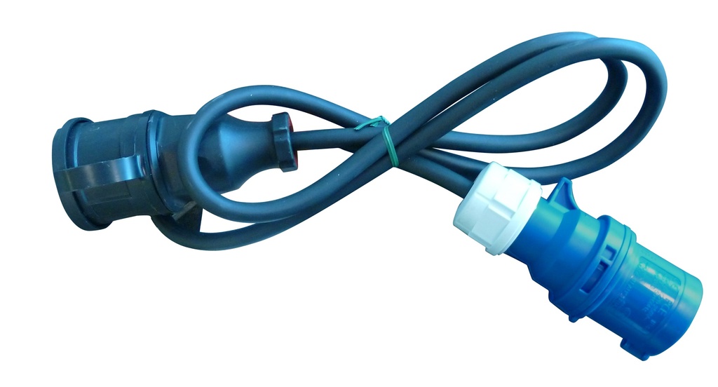 adaptateur Hedi 230V/16A + cable 1.5m (féminin)