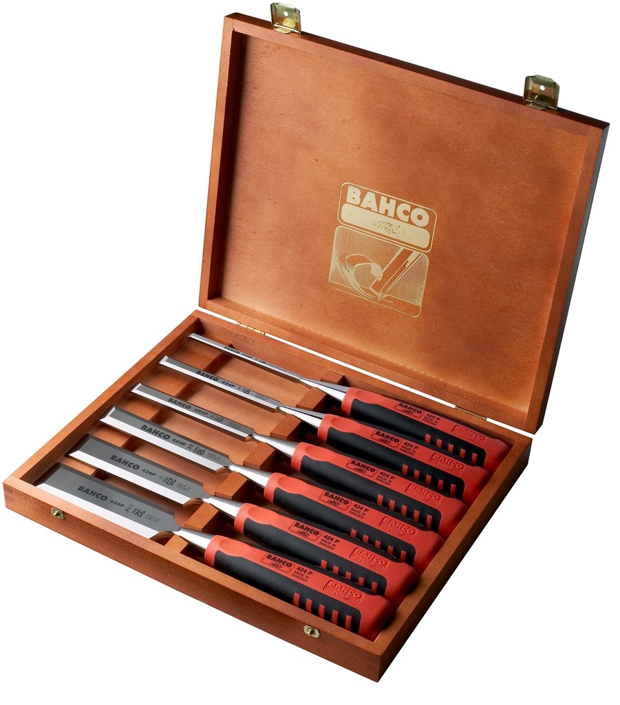 jeu ciseau à bois bi-matière 6pcs