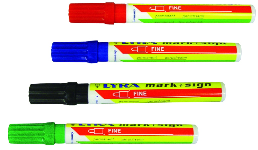 marqueur LYRA 112 pointe ogive bleu (10p)