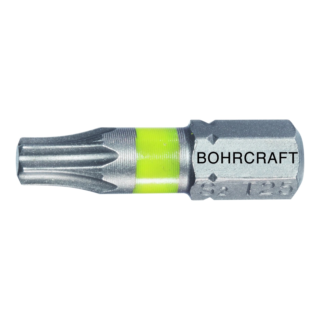 embout torx jaune 1/4 TX20 25mm (10pc)