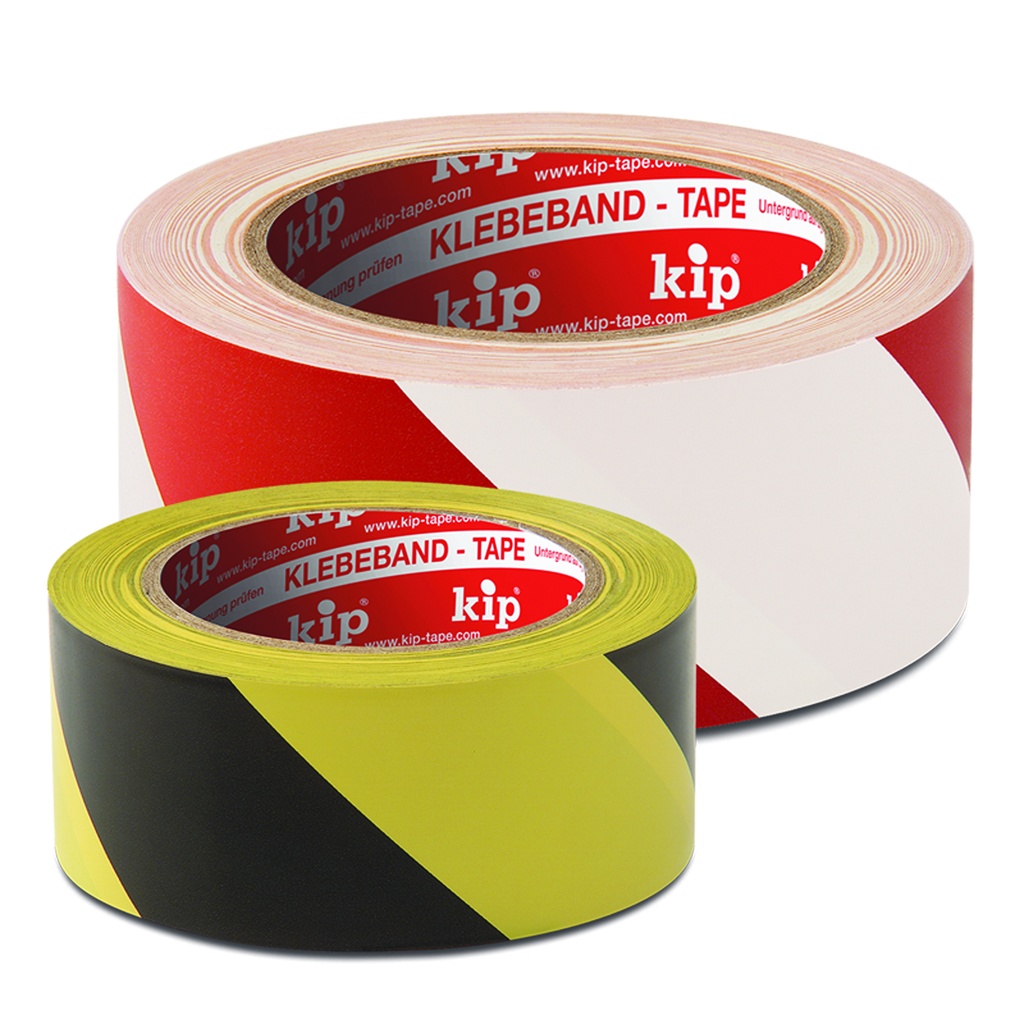 kip 339-54 ruban de signalisation jaune-noir 50mm/66m