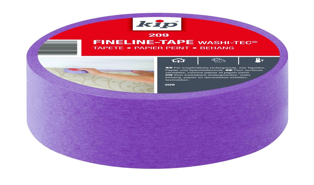 kip 209-30 fineline Washi-Tec lila 30mm/50m (15pcs)