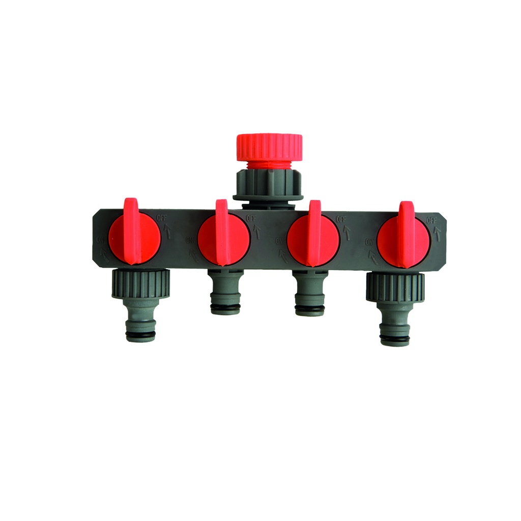 polet 742331 nez de robinet 3/4"-1" 4 sorties blister