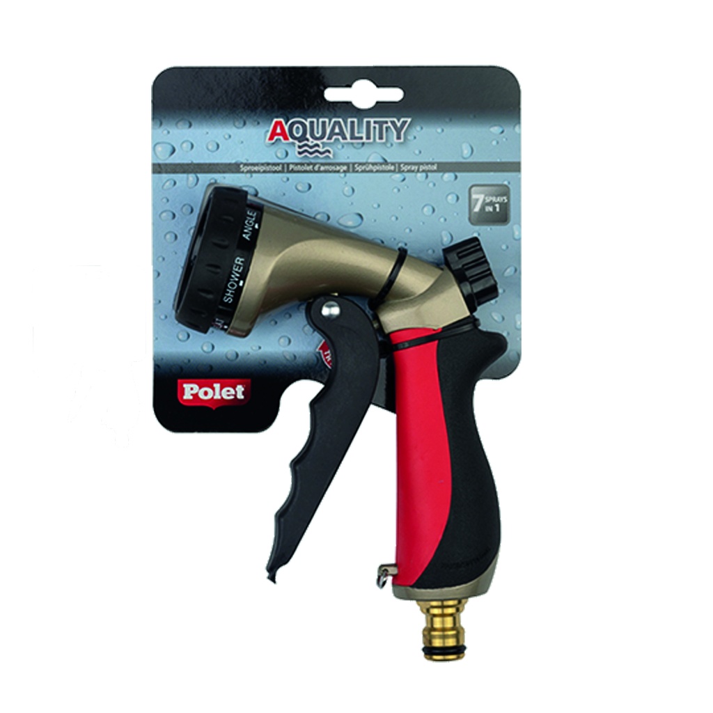 polet 745421 pistolet bi mat metal reglable blister