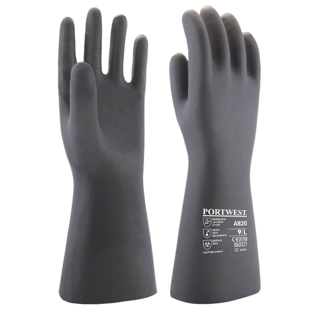 A820 - Protection chimique [Gants] Portwest (7-S)