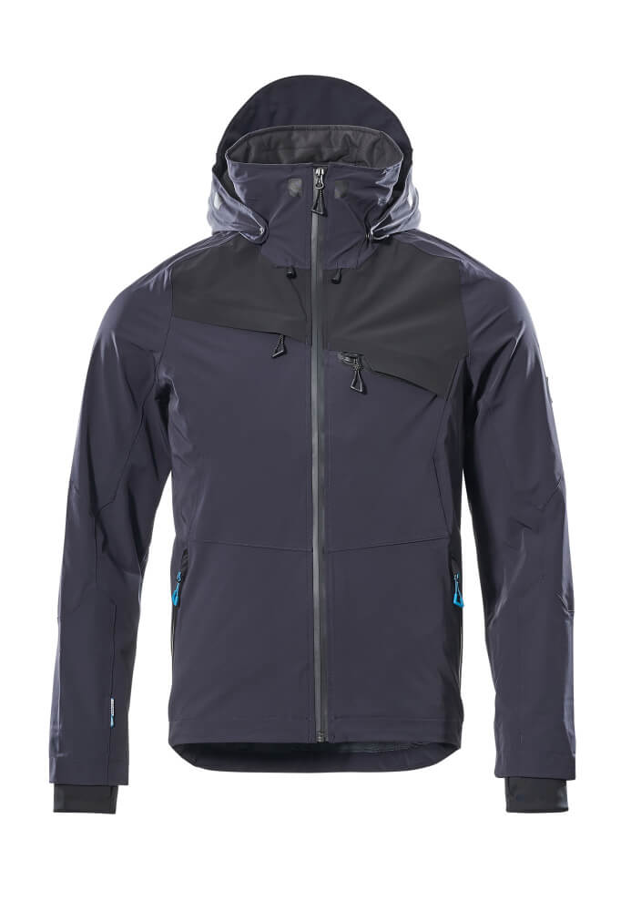 17001-411 - Veste imperméable, ULTIMATE STRETCH [Veste] MASCOT® Advanced (XS, 01009 - Marine foncé/Noir)