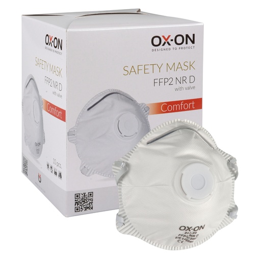 [5691034] ox-on 313.20 box masque a poussiere ffp-2 + valve (10)