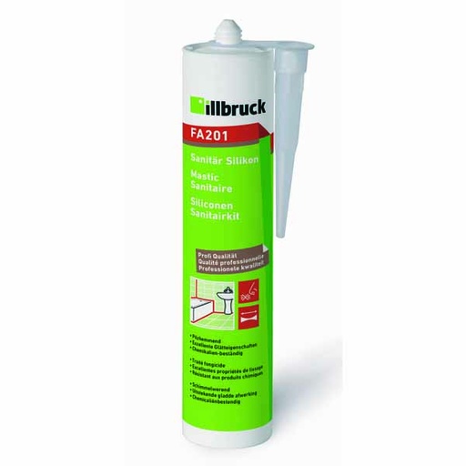 [2030016] Illbruck FA201 silicone neutre de construction et sanitaire gris