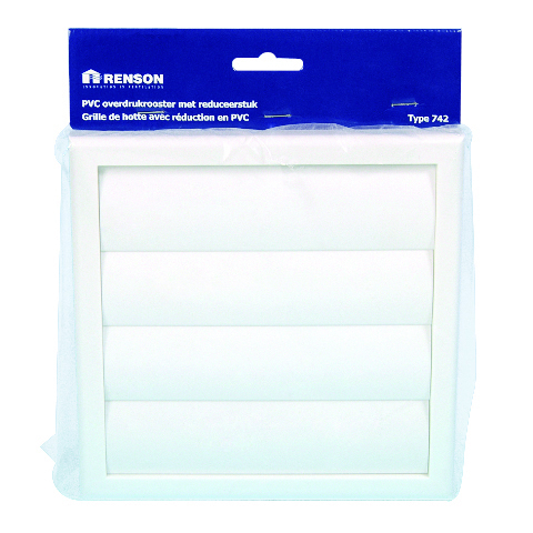 [4025448] renson 742 pvc grille de hotte pvc blanc