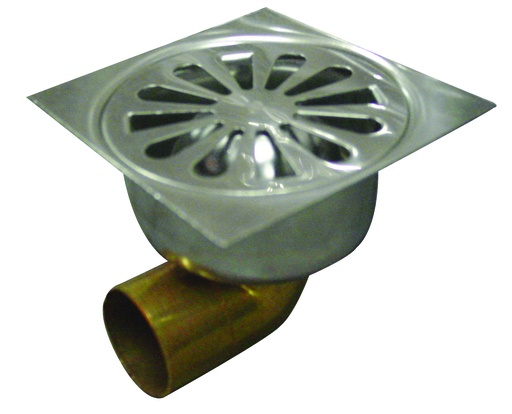 [4042017] siphon de cour inox 10x10 horizontale