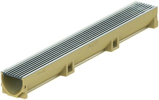 [4090585] aco euroline 100 à grille inox longitudinale 1m