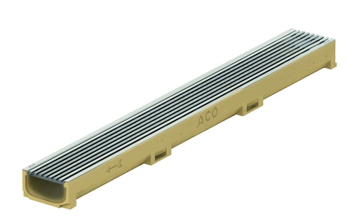 [4091187] aco euroline 60 avec grille inox longitudinale 1m