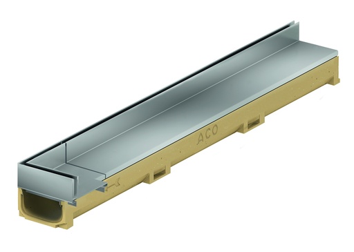 [4091450] aco euroline 60 discrète 40 inox 1m (1pc) angle extérieur
