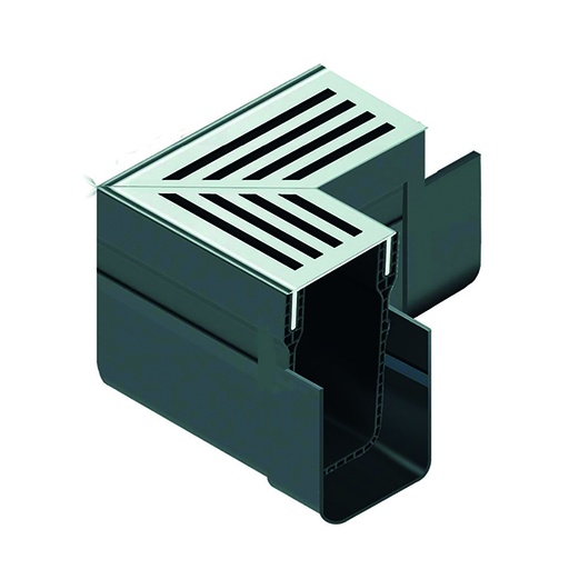 [4091570] aco slimline élément d'angle aluminium