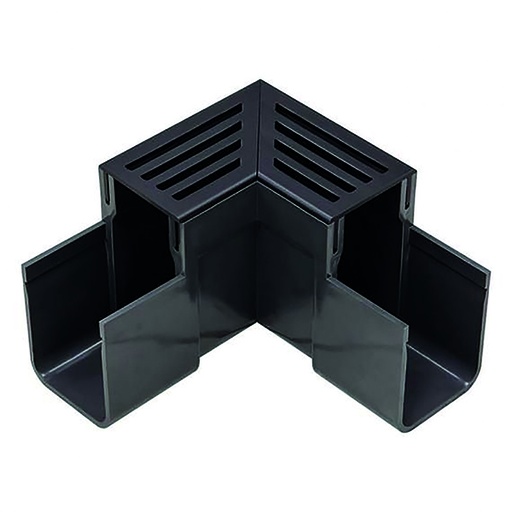 [4091571] aco slimline élément d'angle aluminium noir