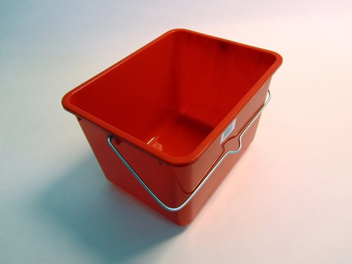 [5006256] seau plastique 7L rouge