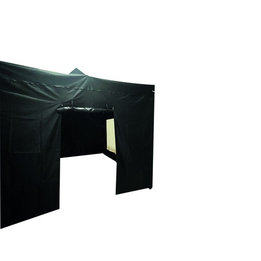 [5039019] tente de chantier accessoires paroi latérale avec porte noir 3m