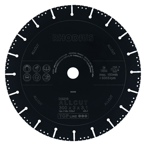 [5063119] disque diamanté universel DG210 ALLCUT 300x3.0