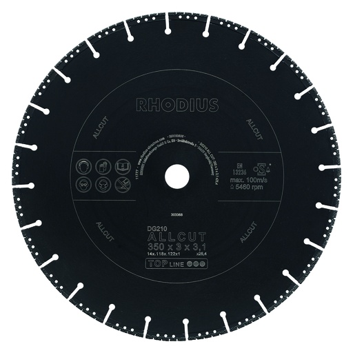 [5063120] disque diamanté universel DG210 ALLCUT 350x3.0