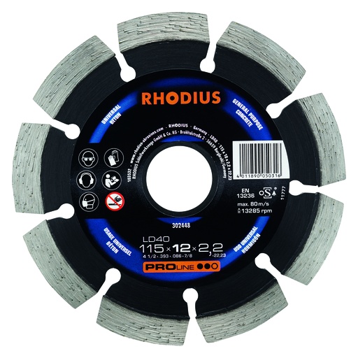 [5063122] disque diamanté béton LD40 115x10