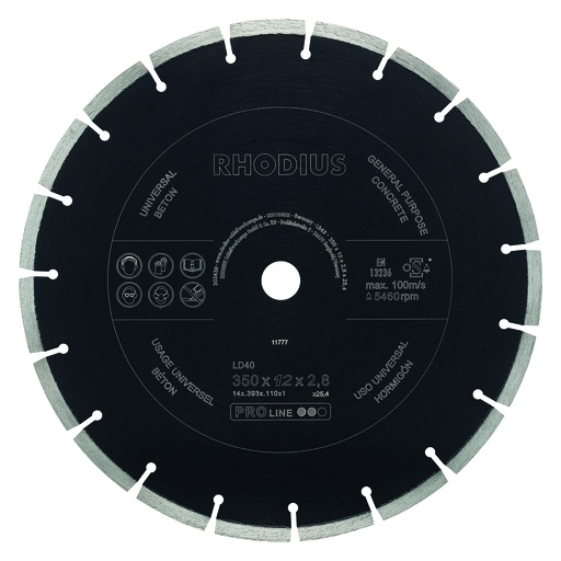 [5063126] disque diamanté béton LD40 350x10