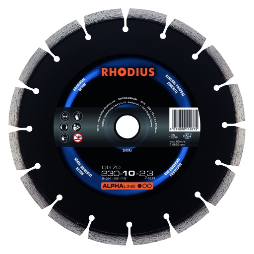 [5063133] disque diamanté béton DG70 230x7