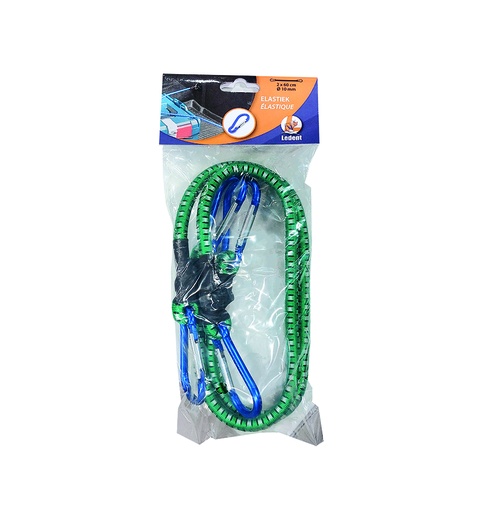 [5082238] élastique avec mousqueton 0,6m/10mm Ledent (2pcs)