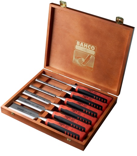[5131276] jeu ciseau à bois bi-matière 6pcs