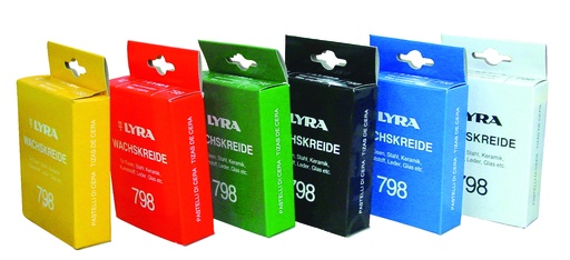 [5147010] craie de cire LYRA 798 bleu (12p)