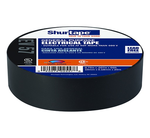 [5178432] kip 993-19 pvc ruban isolant électro noir 19mm/20m