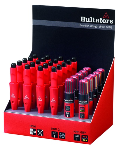 [5205189] hultafors HDM RD dry markers+refills display pack
